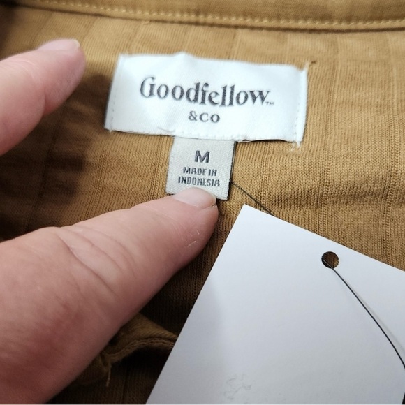 Goodfellow & Company Quilted Knit Shacket Men's Tan Size Medium🔥🔥 - Picture 11 of 11